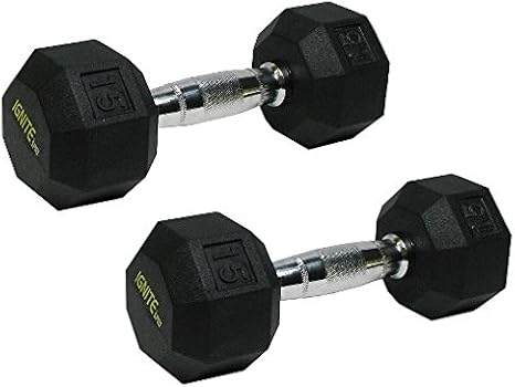 Ignite by SPRI Chrome Hand Weights (12)