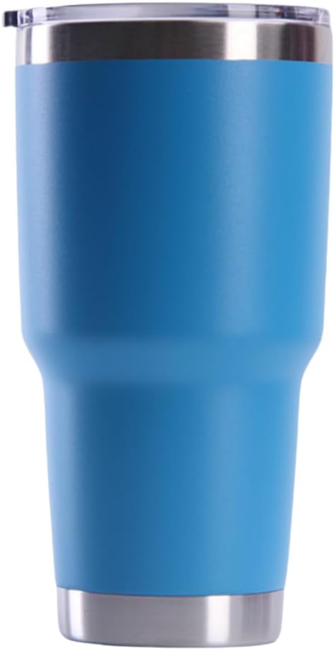 30 oz Stainless Steel Tumbler, Double Wall Insulated Travel Mug with Lid (Azure)
