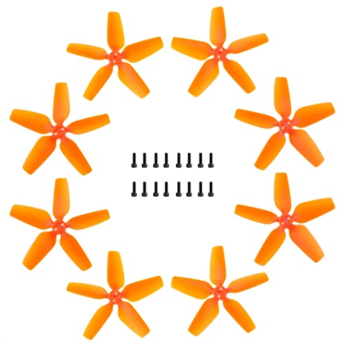 DJI Avata Drone Propellers Replacement for DJI Avata Drone Accessories wScrews Orange, 8 Pcs - 4 CW  4 CCW