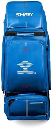 Shrey Meta 120 Duffle Wheelie Cricket Bag - Steel Blue, 120D20