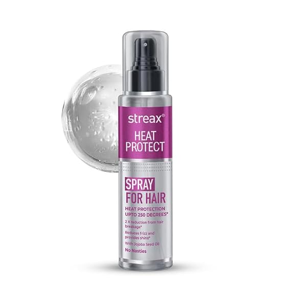 Streax Heat Protectant Hair Spray 100ml Shields Hair up to 250C