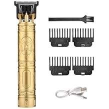 Razors Wireless Electric Hair Clipper Professional Hair Trimmer Beard Shaver Men Hair Cutting Machine Barber for Men Vintage T9 Trimmer(Gold Buddha-no Box)