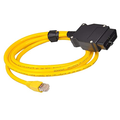 Ethernet 6.6ft2M OBD Cable RJ45 Interface Cable for BMW E-SYS ICOM Coding Diagnostics F-Series