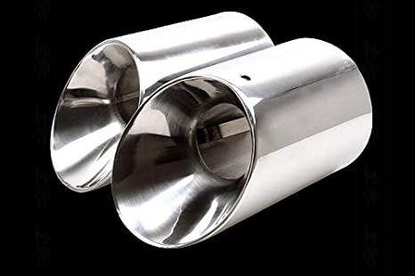 2Pcs Car Stainless Steel Tailpipe Trims Exhaust Muffler Tail Pipe Tip for Mazda CX-5 2014-2022