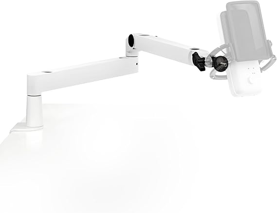 Elgato Wave Mic Arm LP Mikrofon Kolu, Beyaz, Kablo Yönetimli, Alçak Profil