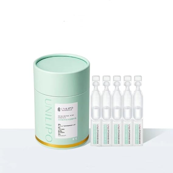 Hyaluronic Acid Serum for Face- Hyaluronic Acid 2.2%- Hyaluronic Acid Essence-Pure Hyaluronic Acid Serum- 28 Day Hydrating And Rejuvenating Skin 1ml30/BOX (5pcs)