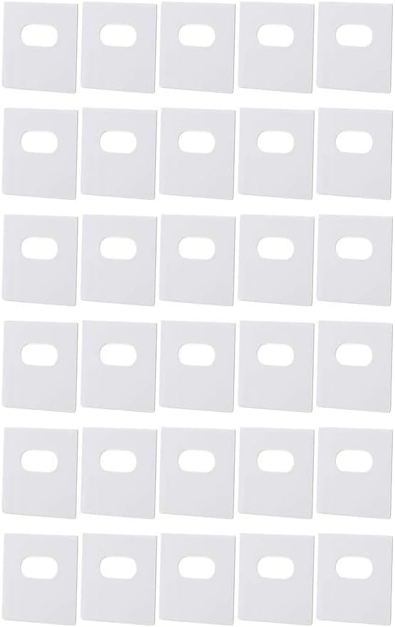 30-Pack Vertical Blind Repair Tabs PVC Blind Fixers with Adhesive Backing,Clear