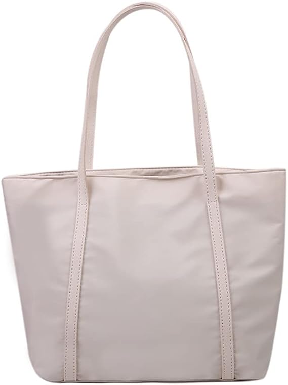 ANNI RIEL Large Nylon Tote Bags for Women with Zipper, Large Lightweight Nylon Shoulder Handbags Travel Work Purse