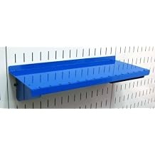 Wall Control Shelf 6in Deep Pegboard Shelf Assembly Pegboard and Slotted Tool Board White