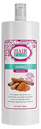 HAIR PLUS Suero Anti-Caida (32 oz) - Cinnamon Scent - Unisex Adult - Hair Fall Control & Growth