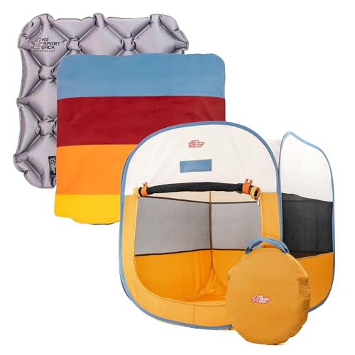 K9 Sport Sack K9 Kennel Portable Pop-Up Tent, Yellow Large, 30 L x 30 W x 30 H  Sleeper with Multicolor Slip Cover LargeExtra Large, 3 x 28 x 28