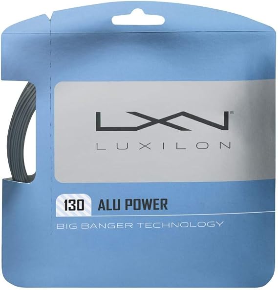 Luxilon ALU Power 115 Tennis String Set, Silver