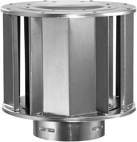 Round Gas Vent Aluminum High-Wind Cap - 3 inch