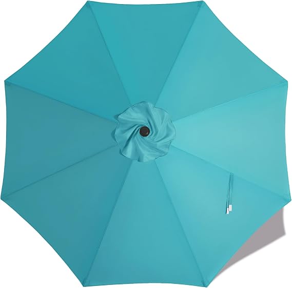 MASTERCANOPY 9 ft Replacement Canopy for 8 Ribs - Turquoise