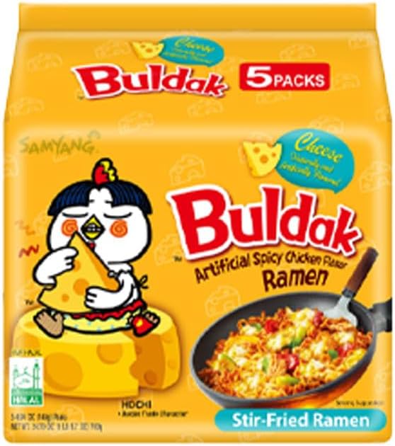 SAMYANG Buldak Cheese Ramen Noodle 140 gr x5 ADET