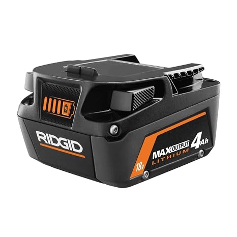 RIDGID 18V 4.0 AH MAX Output Lithium-ION Battery AC840040 | Not eligible for the Lifetime Service Agreement