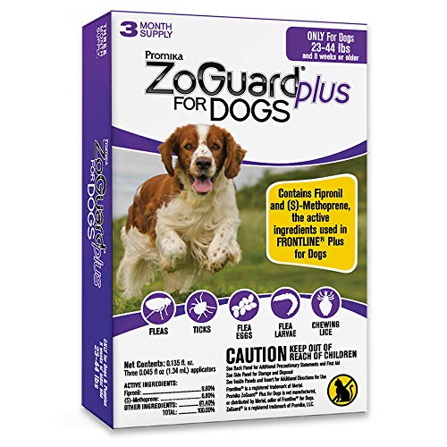 ZoGuard Plus Flea and Tick Prevention for Dogs Medium - 23-44 lb