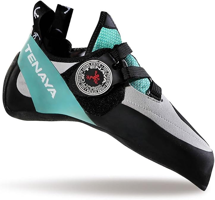 Tenaya Men's Modern Climbing Shoes, White Turquoise, 42 EU