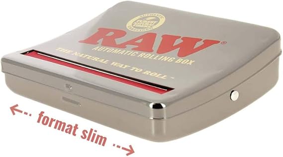RAW Natural Unrefined Rolling Papers - Automatic Rolling Box - 110mm King Size