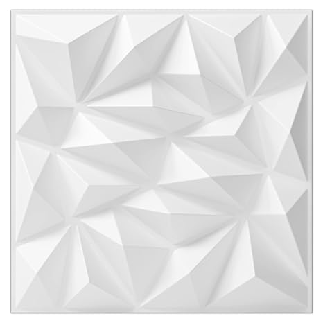 Art3dwallpanels 3D Wall Panels, White, 33 Pack