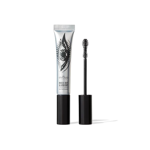 Eyeko Rock Out and Lash Out Thickening Mascara, Intense Black - Buildable Volume, Curl & Length 8ml