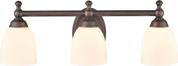 ML Lighting 3-Light Vanity Rubbed Bronze