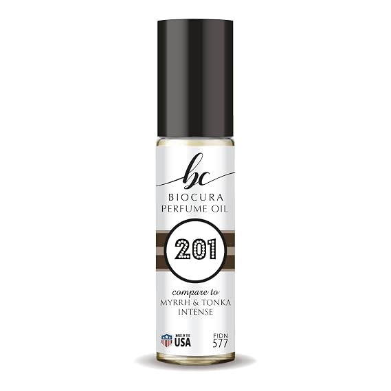 BC Perfume 201 Inspired by Myrrh & Tonka Intense For Women & Men Fragrance Body Oil Dupes Roll-On 0.3 Fl Oz/10ml