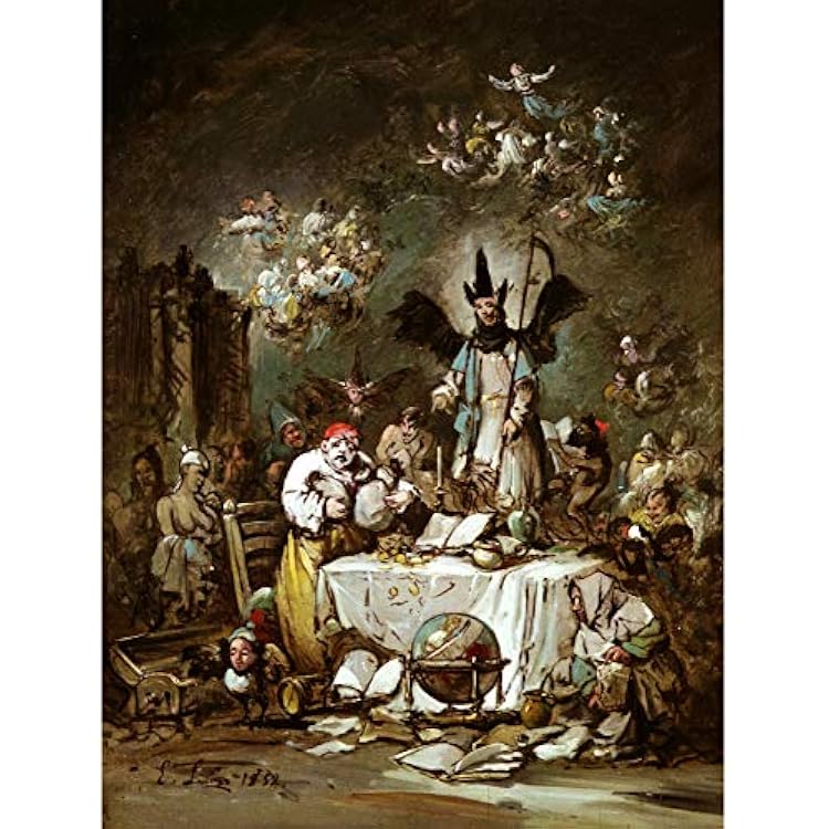 Velazquez Allegorical Caprice Avarice Painting Large Print Poster Wall Art Decor Picture