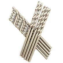 M35 HSS Cobalt Drill Bit, 2.5mm Diameter Twist Drill bits, Split Point for Drilling Metal Steel Aluminum 10Pcs