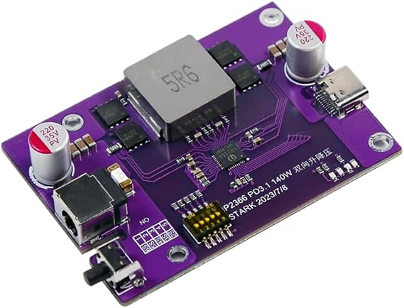 PD3.1 140W Power Bank DIY Module 2S/3S/4S/5S/6S Switchable IP2366 Bidirectional Boost Li-Battery Fast Charging Module,A3, Purple, 500453403A3
