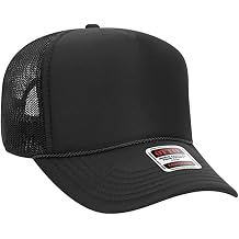 Otto Cap 5-Panel Mid Profile Mesh Back Trucker Hat, OS