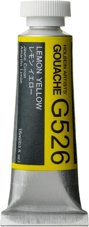 Holbein Artists Gouache Lemon Yellow 15ml (A)