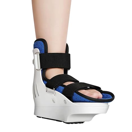 SFKLYU Forefoot Off Loading Healing Shoe, Offloading Walking Boot, Usable with Shoes or Barefoot Lightweight Foot Support for Metatarsalgia Pain, Post Bunion, Broken Toe,Left,S