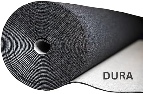 DuracushionTM Premium Flooring Underlayment for Carpet Floors - Superior Sound Reduction, Compression Resistant - 6mm 1/4" 54 Sq.ft.
