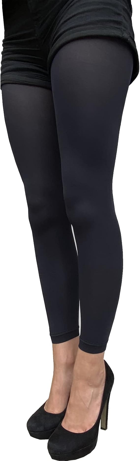 Solid Footless Tights For Women