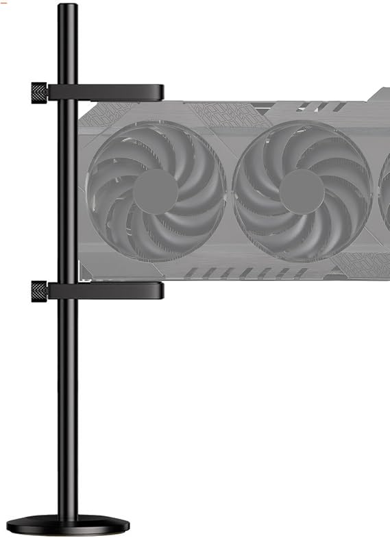 Gpu サグ防止ブラケット,調節可能な滑り止めマグネット式ユニバーサルホルダー - グラフィックカード補助器具 - Pc デスクトップ サーバー構築 ビデオ撮影 デスク周り ゲーミング環境 オフィス機器用