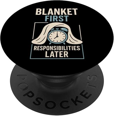Blanket Burrito Cozy Introvert Fleece Cocoon Winter Nap PopSockets Adhesive PopGrip