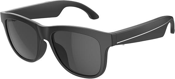 Bluetooth Open Ear Audio Sunglasses, Polarized UV Protection, Voice Control Hands-Free Calls IP5 Waterproof Sports Smart Glasses
