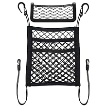 Car Organizer, 3-Layer Purse Holder for Car Between Front Seats Net Storage Dog Car Barrier for SUV Truck