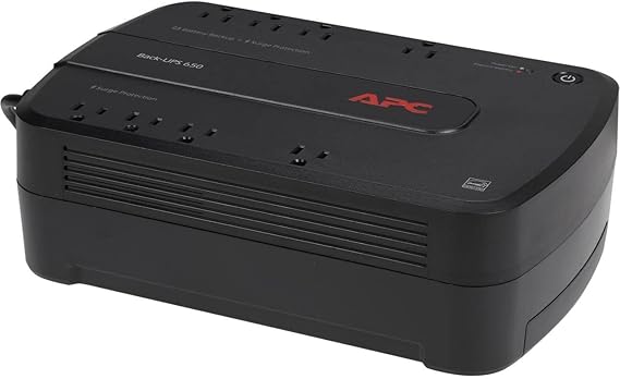 APC Battery Backup 650VA/390W Uninterruptible Power Supply for PC, BE650G1