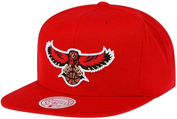 Mitchell & Ness Atlanta Hawks Team Ground Adjustable Snapback Red