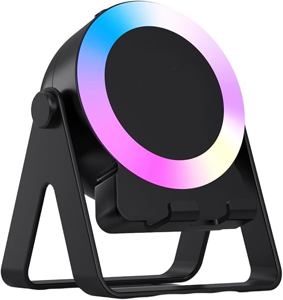 Multifunctional Charging Loudspeaker Stand for Phones 360 Spatialing Auditory Sound Adjustable Angles Phone Stand with Charging