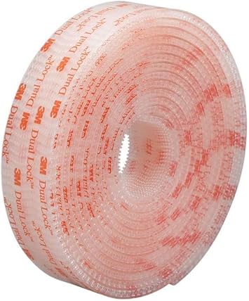 3M Dual Lock Reclosable Fastener SJ3560 (Clear, 1 in x 10 ft Roll) - Heavy Duty Adhesive Interlocking Tape for Indoor/Outdoor Mounting