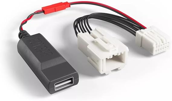 Dongar Dashcam Power Adapter (12-pin Type B) for Select Honda/Acura Vehicles. Compatible with 2022+ Integra, Civic Touring, more. Connects to Rearview Mirror, Built-In USB Power Source, Easy Install