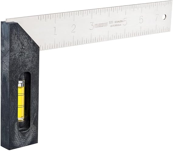 Empire Level 120 Polysteel Tri-Square, 1/8-Inch Graduation