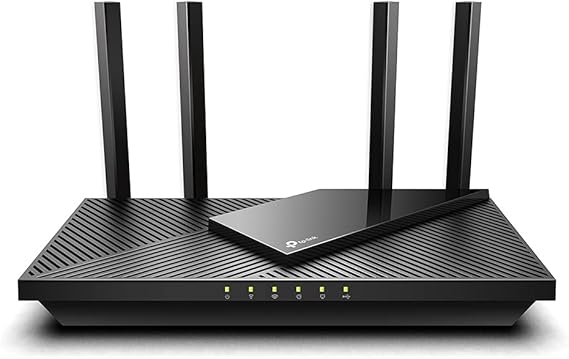 TP-Link Archer AX55, AX3000 Mbps Dual Band Wi-Fi 6 Router, Fiber Supported, 4× Gigabit LAN Ports, WPA3, 1× USB 3.0 Port, Ideal Xbox/PS4/8K Steam for Gaming