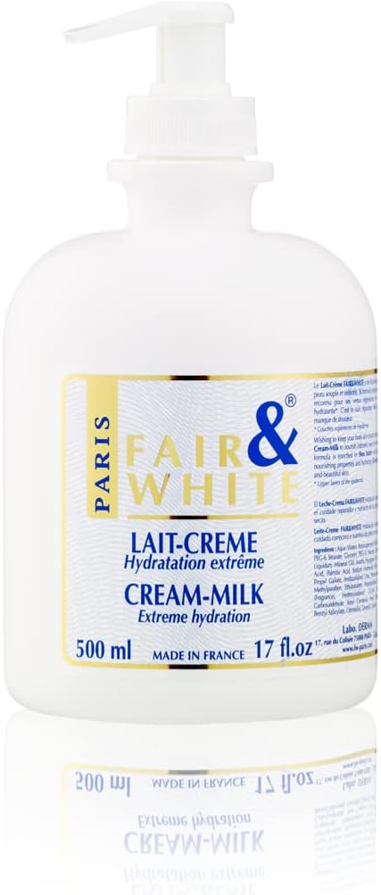 Fair and White Original Cosmetic for Blemished Skin Milk Cream Ultimate Moisturiser 500 ml