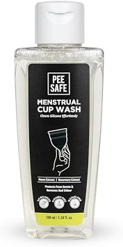 Pee Safe Menstrual Cup Wash 100ml | Orange Fragrance | Maintains Cup Hygiene...