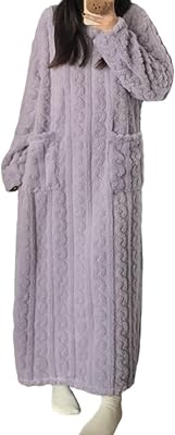 Winter Coral Velvet Home Clothes,Women Coral Velvet Nightdress,Winter Plush Thickening Home Wear