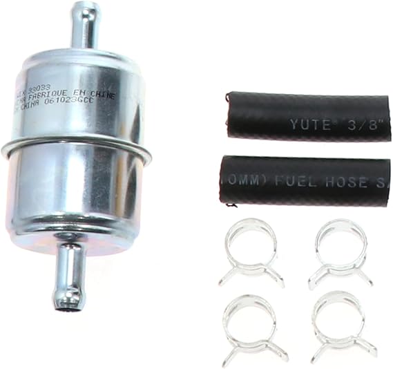 WIX 33033 Universal In-Line Fuel Filter with 3/8a Clamp-On Inlet/Outlet, Max Pressure 60-PSI